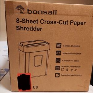 8-Sheet Cross-Cut Paper Shredder